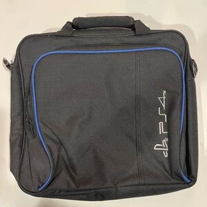 PlayStation PS4 Shoulder Strap Travel Carry Bag Console & Accessory Case Black